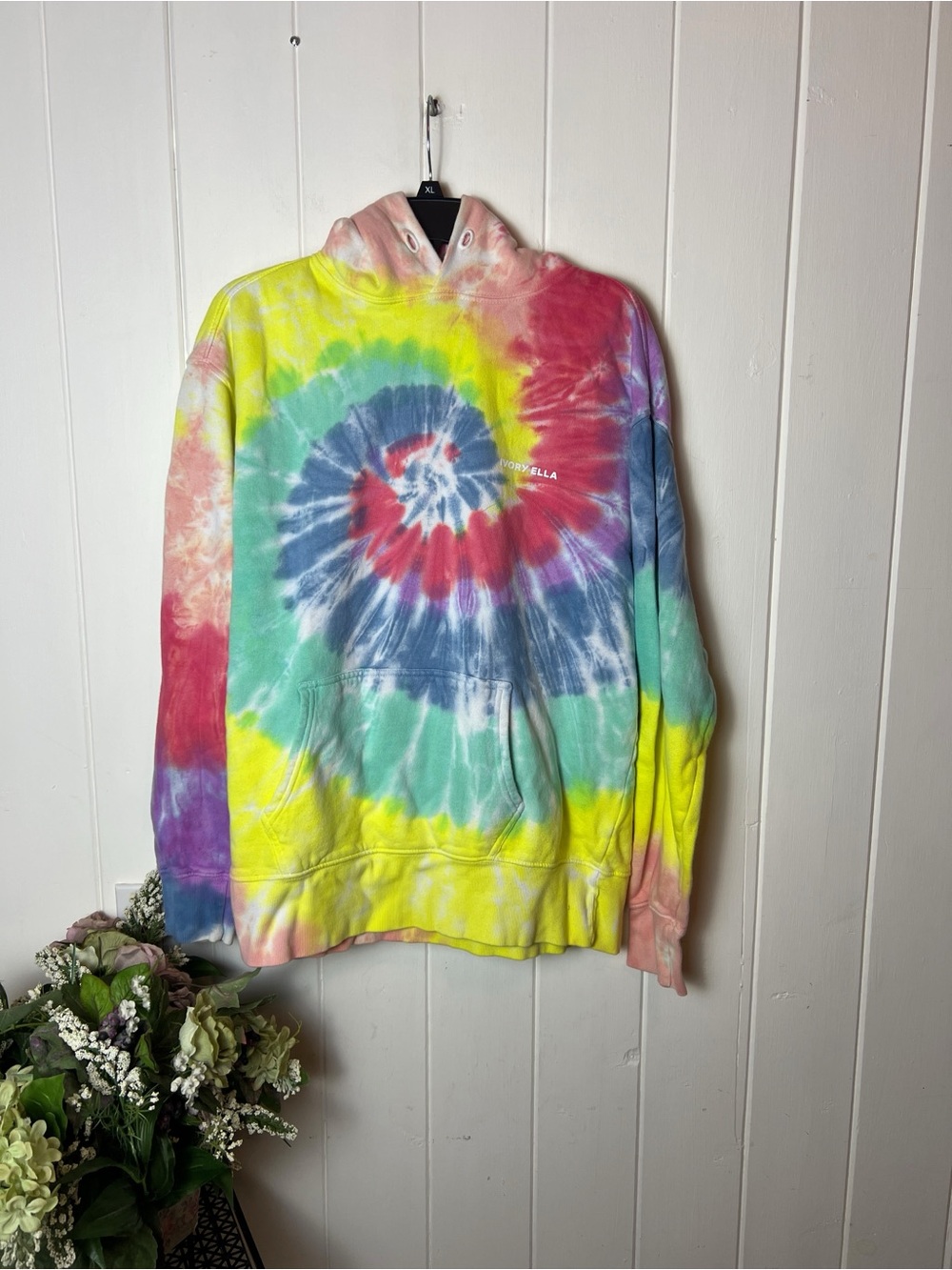 Ivory Ella | Tie Die Rainbow Hoodie